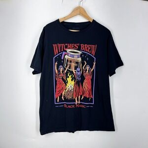 Steven Rhodes Witches Brew Black Magic Coffee Graphic Tee Black Mens XL